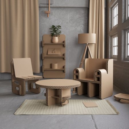 Cardboard furniture – 7 ways to personalize with digital printing